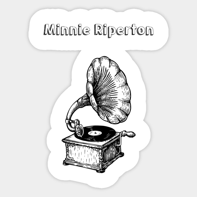 Minnie Riperton // Typography Design Style Sticker by Idahuly